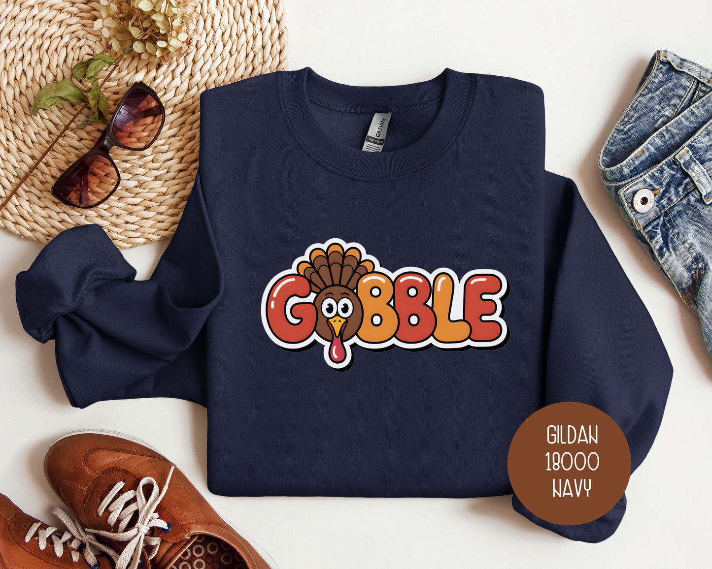 Gobble Thanksgiving Sweatshirt-6